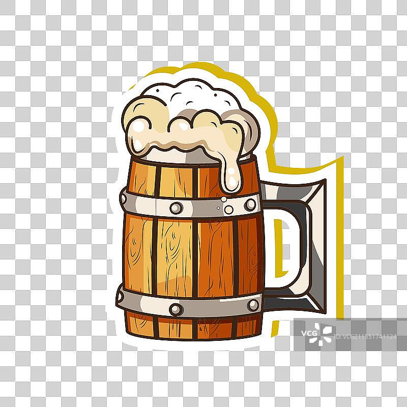 啤酒贴纸图片素材