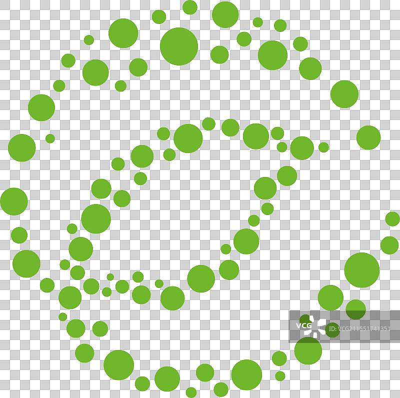 叶绿色圆点全球标志图片素材