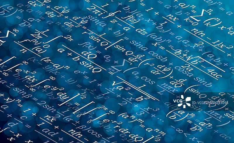 孤立球体的数学公式图片素材