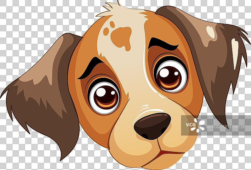 一只可爱而忧伤的小狗图片素材