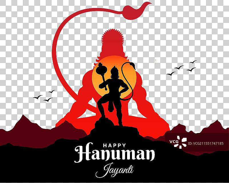 快乐的哈努曼节庆祝活动图片素材