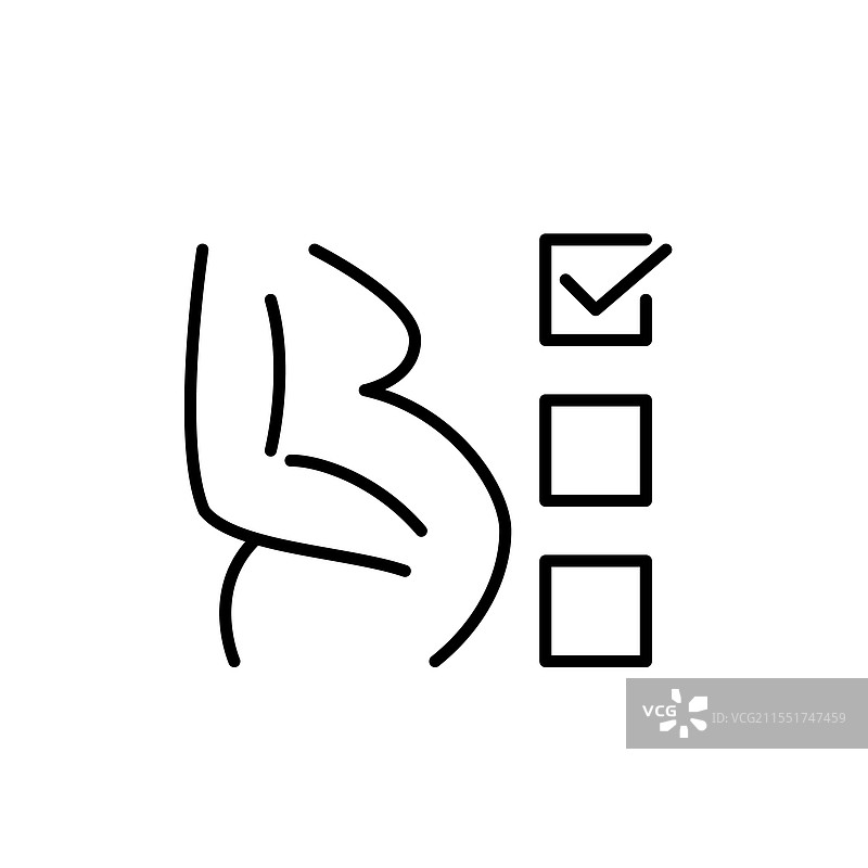 孕妇与产前检查符号的产前护理图片素材