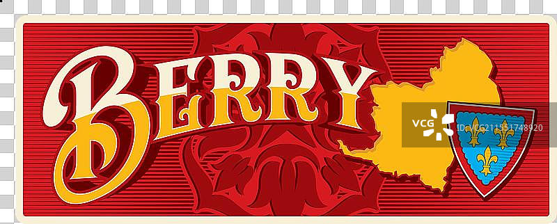 法国贝里地区复古旅行牌照图片素材