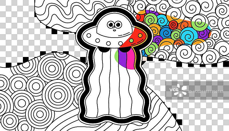 抽象嬉皮装饰图片素材