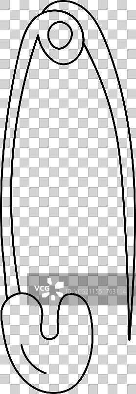 孤立的涂鸦，一个简单的小开放图案图片素材