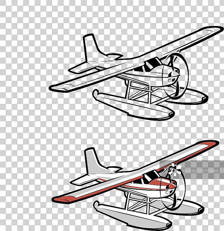 孤立的水上飞机图片素材