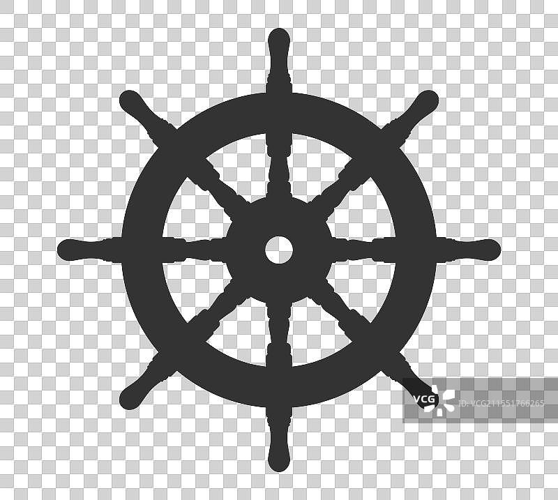 船舶舵标志图标船舶舵轮标志图片素材