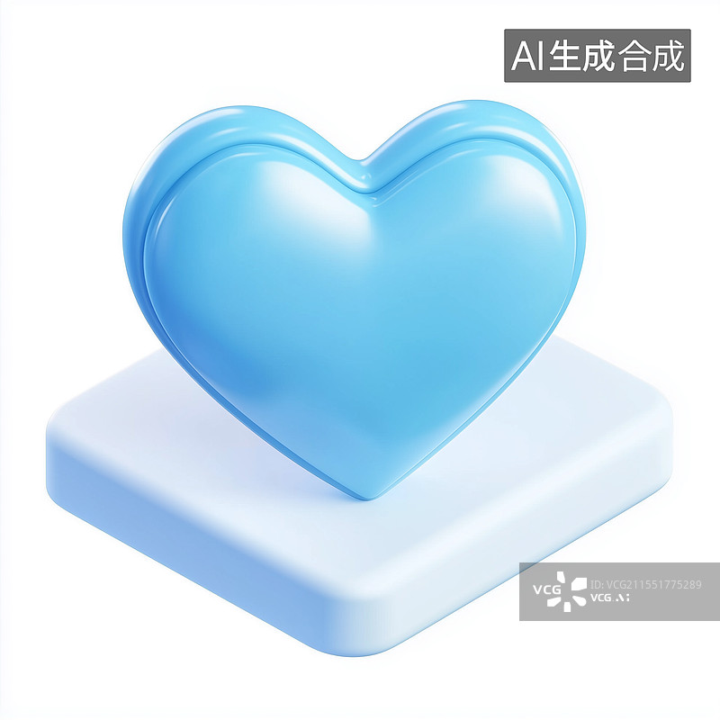 【AI数字艺术】心形电波图案展示图片素材