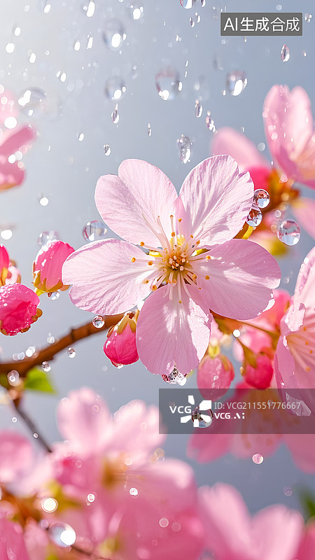 【AI数字艺术】三月里的桃花图片素材