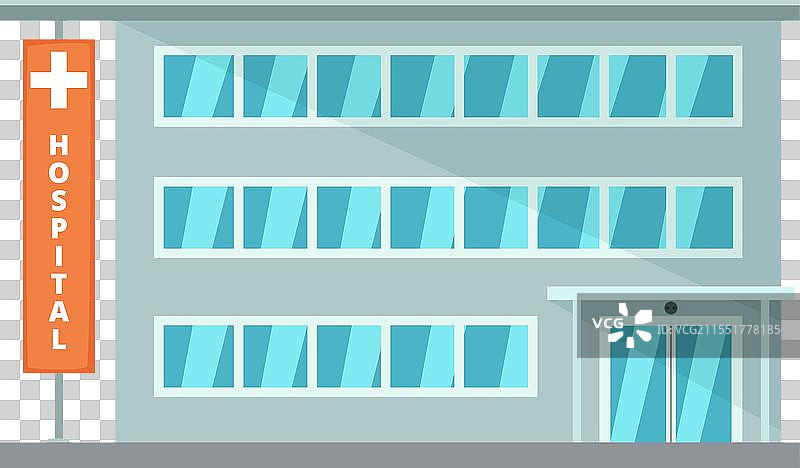 医院外立面 医疗建筑 城市景观图片素材