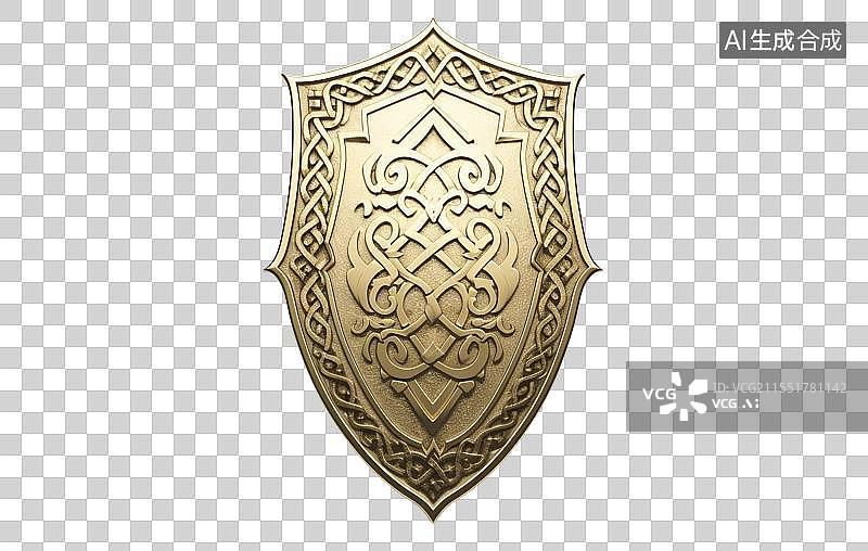 【AI数字艺术】中世纪骑士盾牌免抠元素图片素材