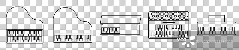 一套键盘乐器图片素材