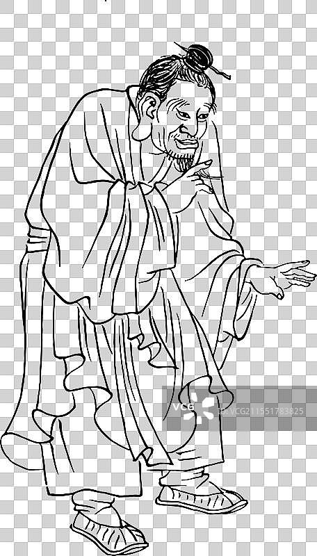 封神演义神仙小说人物插画图片素材