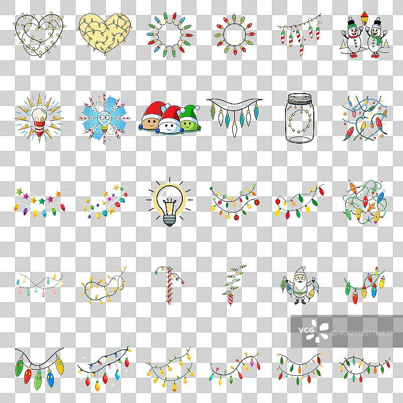 圣诞灯饰图片素材