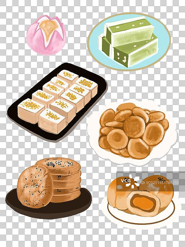 中式糕点图片素材