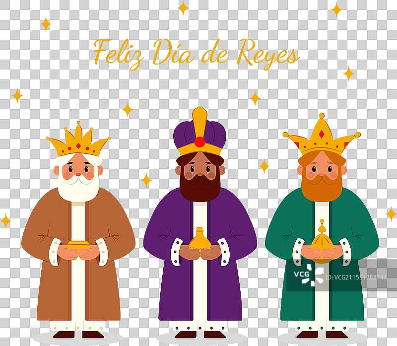 东方三王：梅尔基奥尔、卡斯帕和图片素材