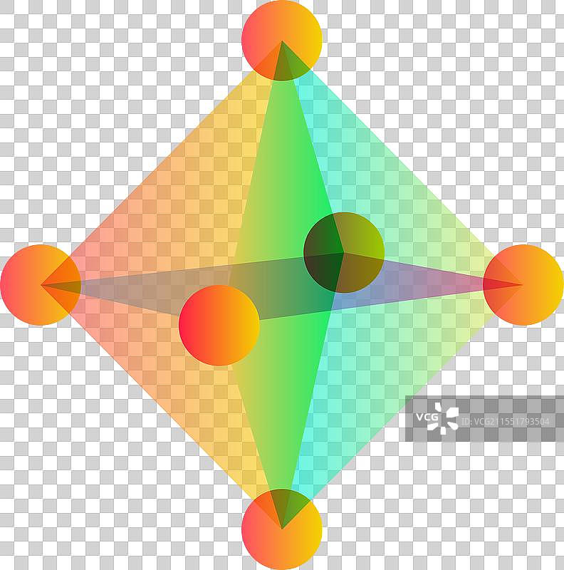 几何结构彩色符号抽象形状图片素材