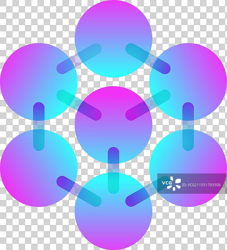 科学研究的多彩化学符号图片素材