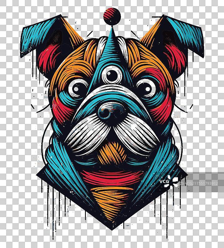 异常的斗牛犬图片素材