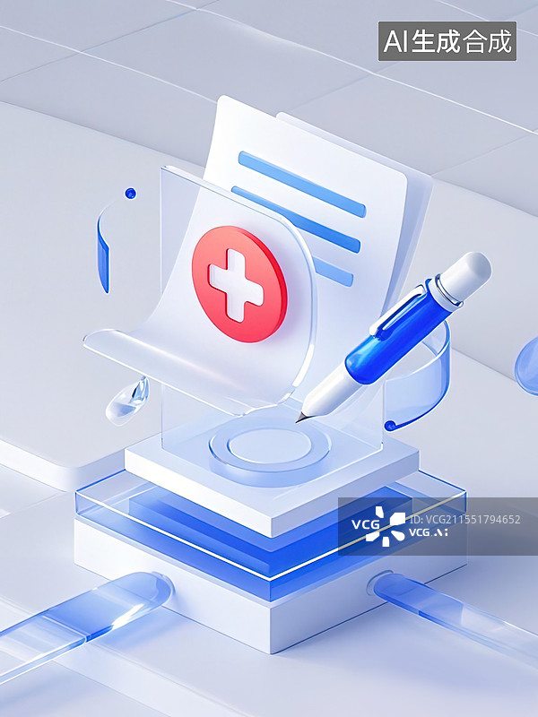 【AI数字艺术】医疗文档数字化创作图片素材