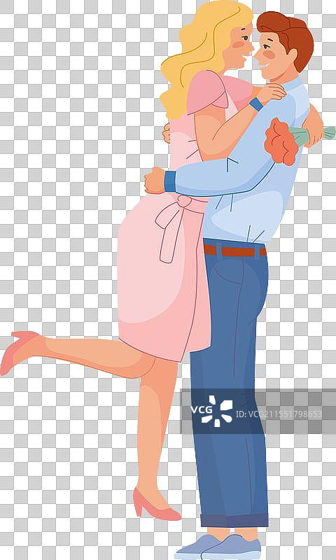 恩爱情侣浪漫约会快乐的男女图片素材