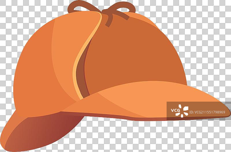 复古狩猎帽复古帽子卡通图标图片素材