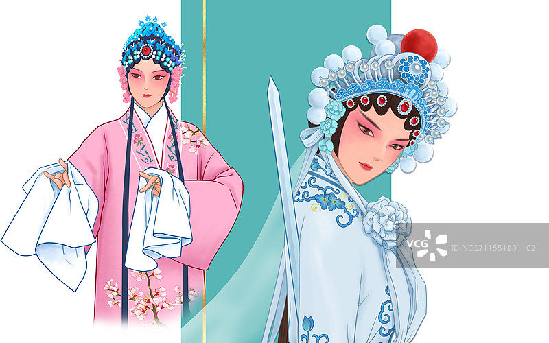 戏曲京剧昆剧粤剧青衣花旦图片素材