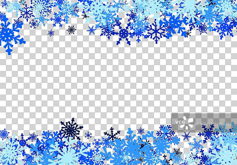 圣诞背景与飘落的雪花图片素材