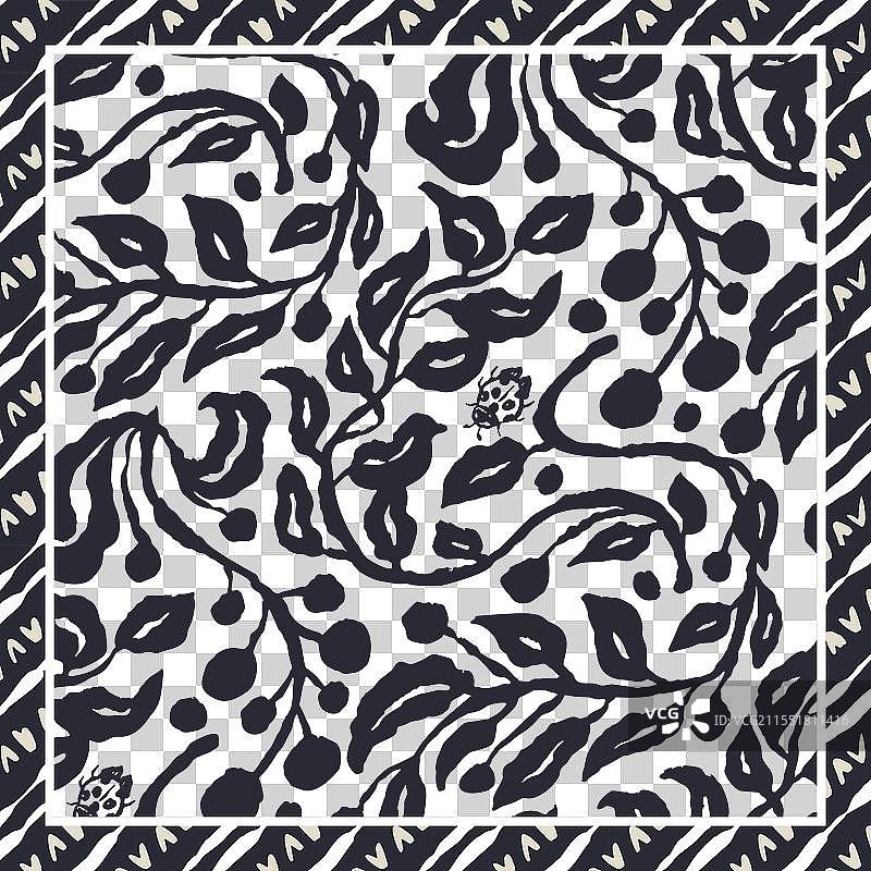 单色黑白墨水笔触图片素材