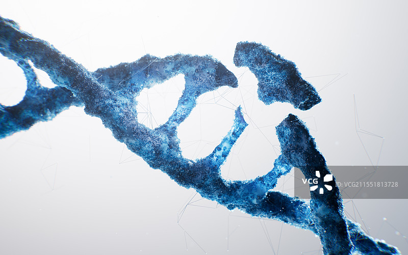 生物科技DNA基因突变概念三维渲染图片素材