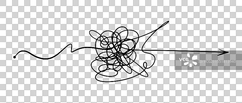 复杂方式的符号与涂鸦圆圈图片素材