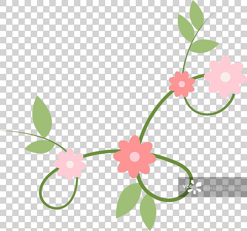 春季韩式贴纸图片素材