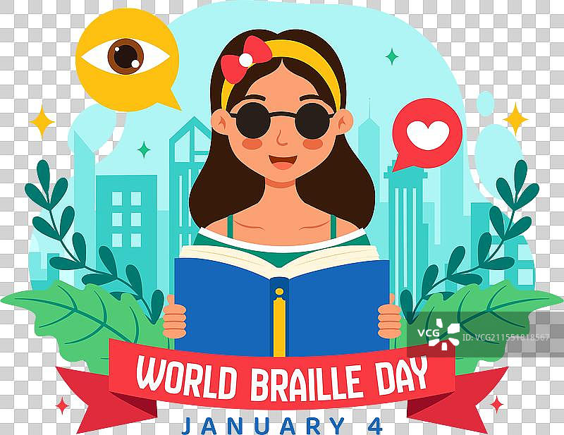 世界盲文日庆祝于1月4日图片素材