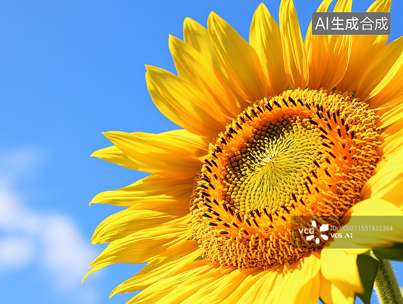 【AI数字艺术】阳光下绽放的向日葵图片素材