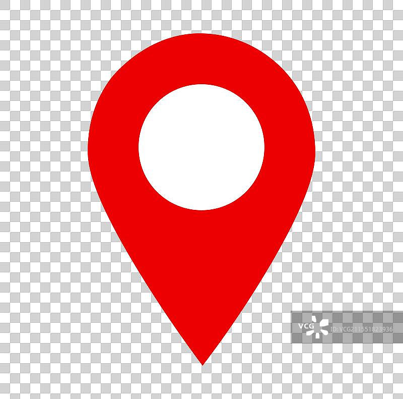 红色针尖孤立在白色背景上图片素材