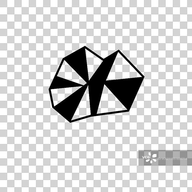 皱巴巴的纸球垃圾图标图片素材