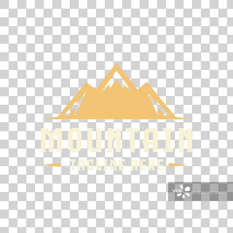 山脉标志度假符号徽章设计图片素材