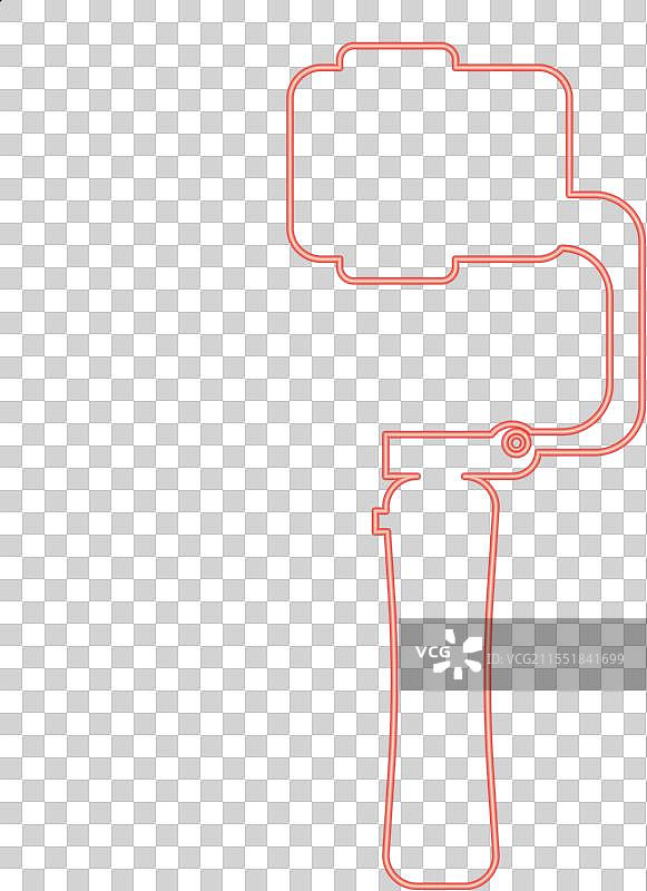 智能手机用霓虹色云台稳定器图片素材