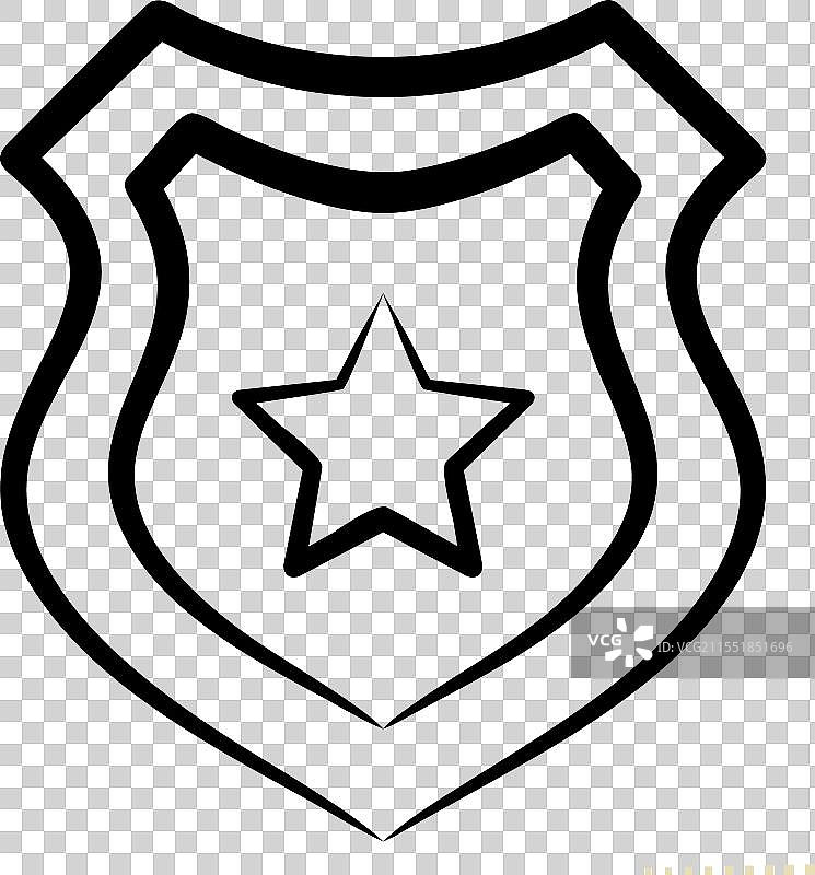 与军事相关的保护盾图标图片素材