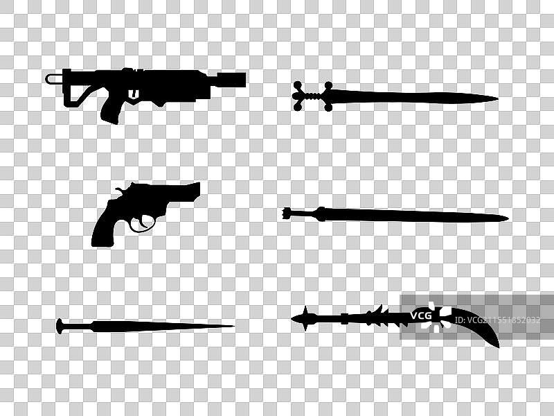 武器轮廓设计组图片素材