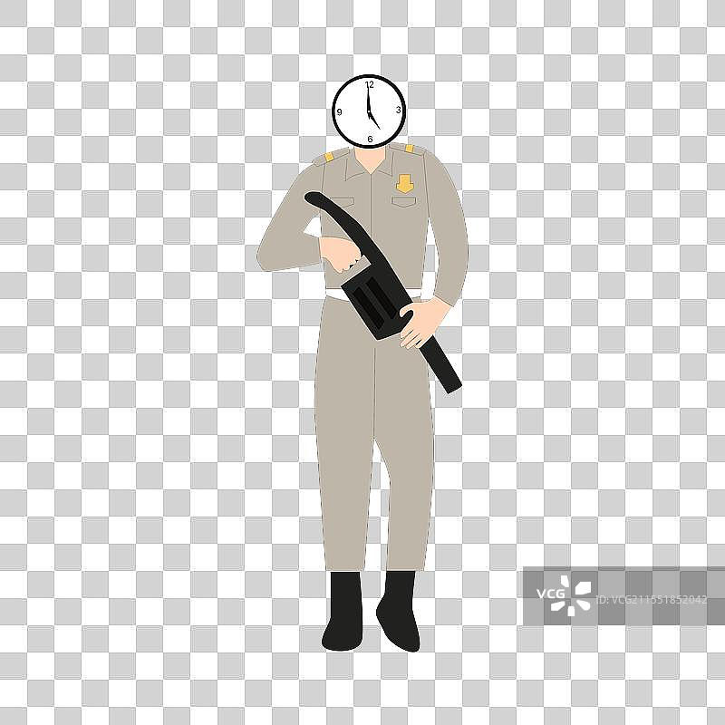 男性警卫保安图片素材