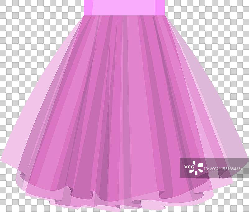 粉色芭蕾舞裙图像，背景为白色图片素材