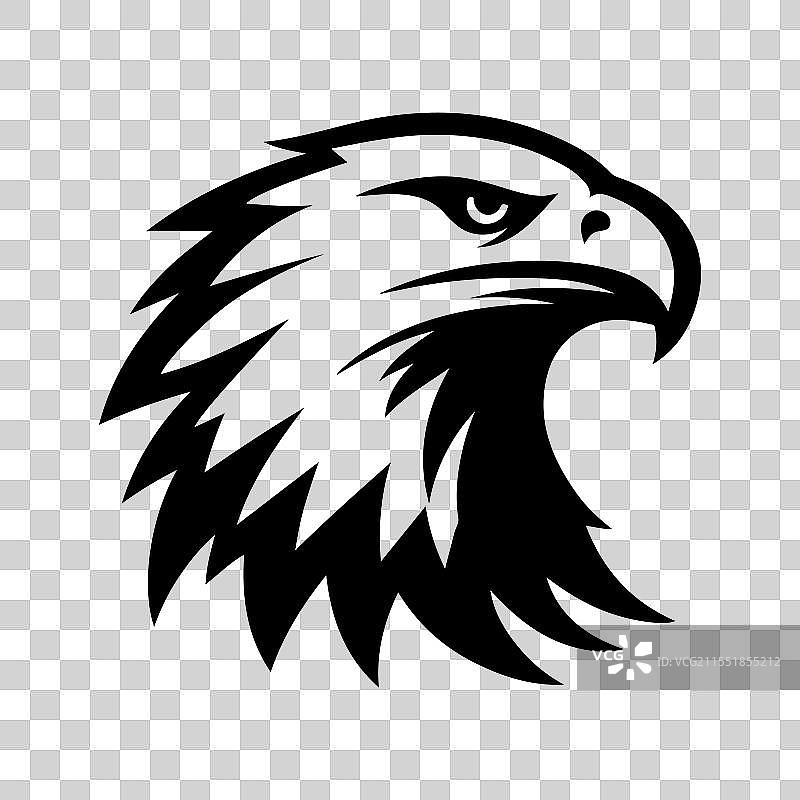 鹰头剪影艺术图片素材