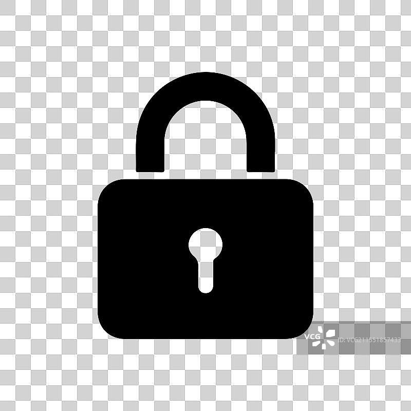 锁的轮廓图标设计图片素材