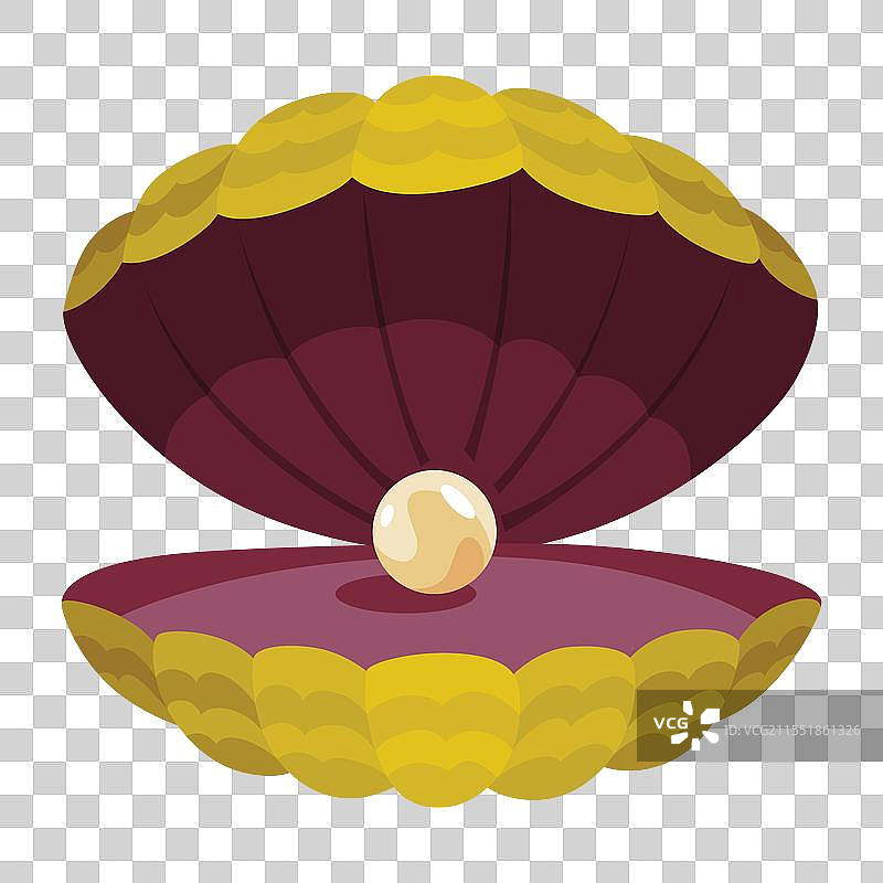 打开的贝壳中的珍珠，扇贝和珍珠图片素材