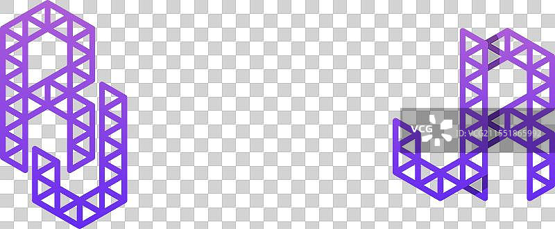 适合的字母JR和RJ多边形logo图片素材