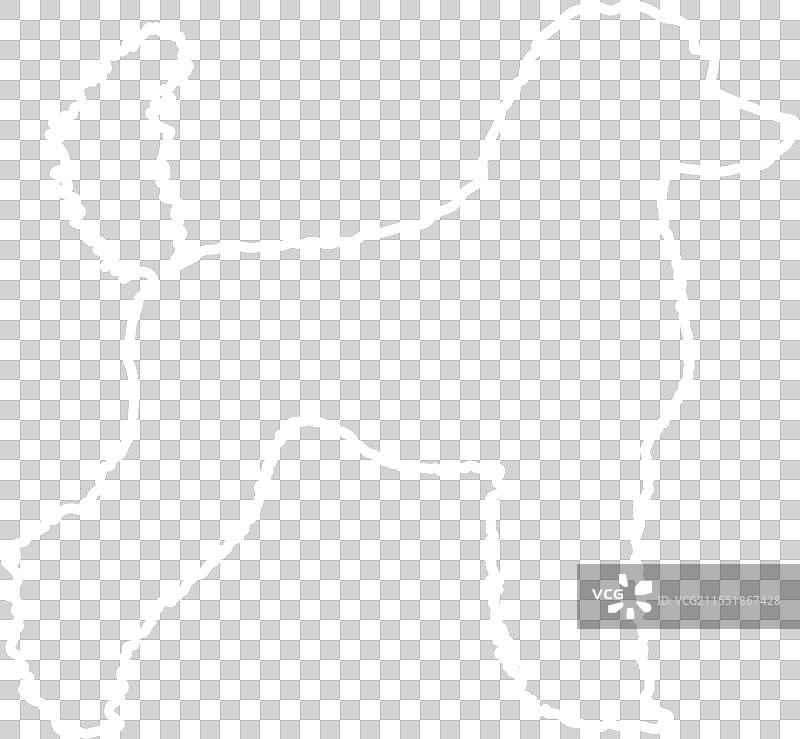 皇家贵宾犬的轮廓剪影肖像图片素材