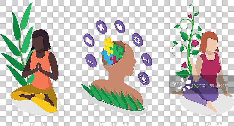 人类的三维等距平面图图片素材