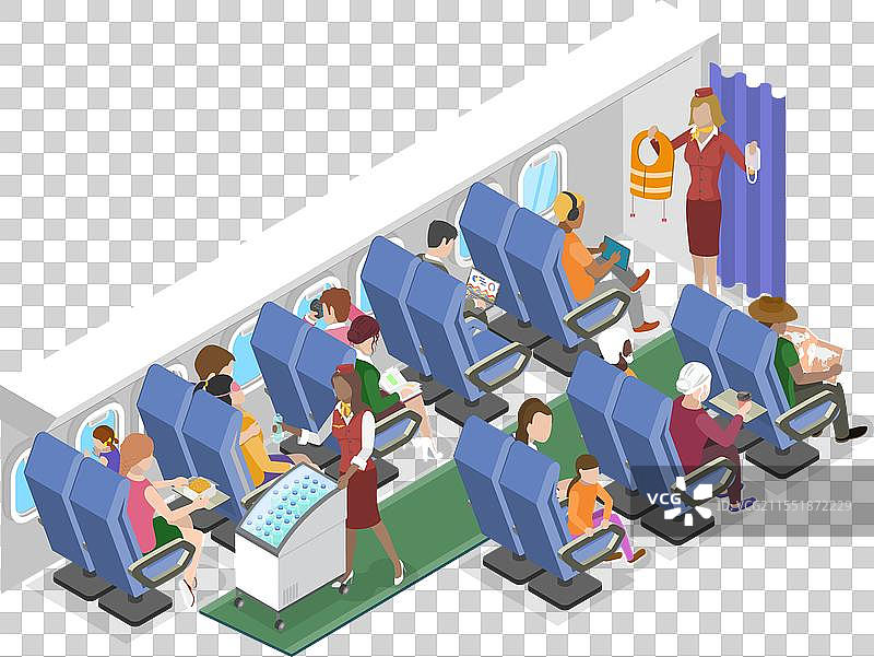 飞机的三维等距平面图图片素材