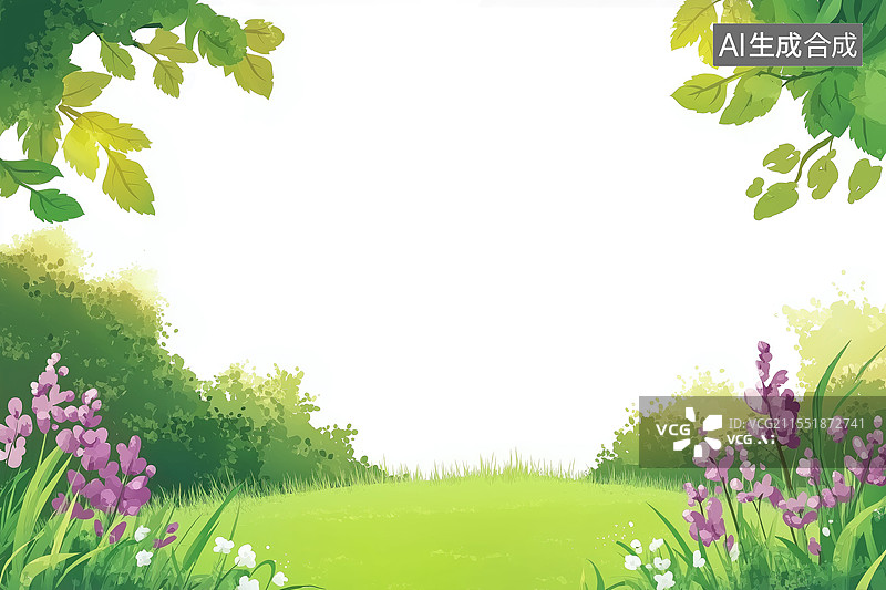 【AI数字艺术】花草背景图片素材